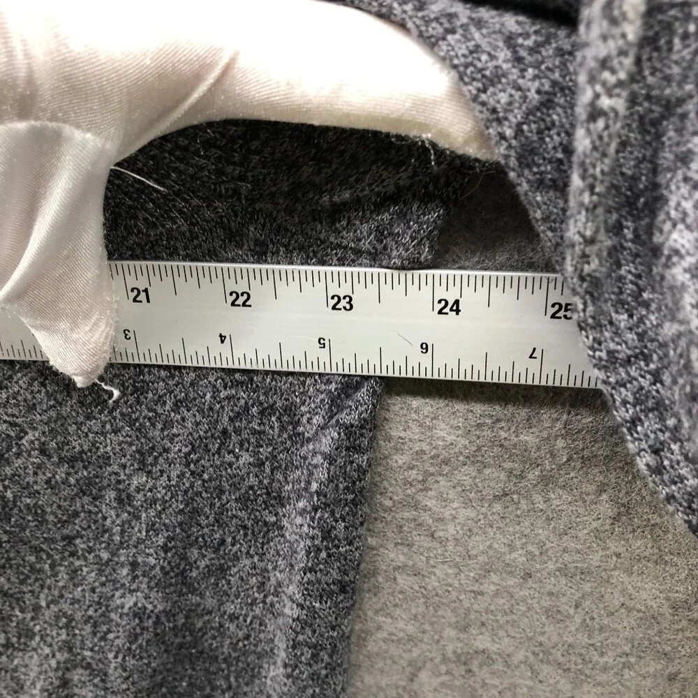 Banana Republic Shawl Collar Sweater‎ Mens XL Heather Gray Wool Cotton Pullover